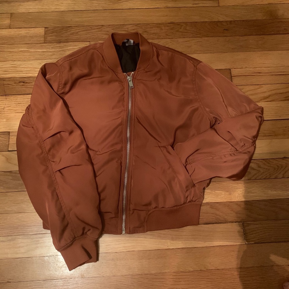 Burnt orange Bomber jacket